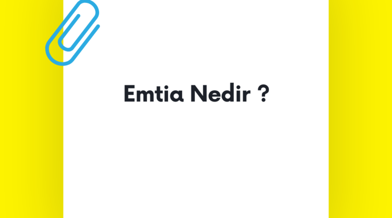 Emtia Nedir ?